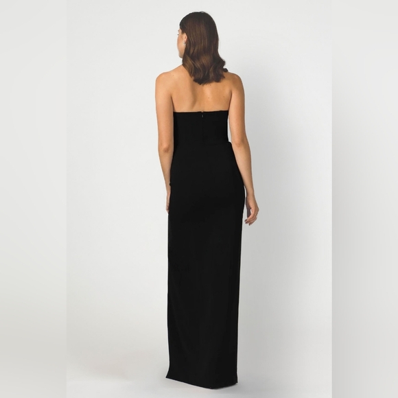 Jay Godfrey Sylvia Elegant Black Strapless Evening Gown - Picture 2 of 8